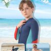 Kids Wetsuit Top Boys Wetsuit Jacket 2mm Keep Warm in Cold Water Wet Suit Top Toddler T4 3T Scuba Diving Snorkeling Swimming Paddle Boarding Kayaking