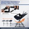 Hammock Camping Chair Folding Chair with Adjustable Footrest, Backrest, and Cup Holder