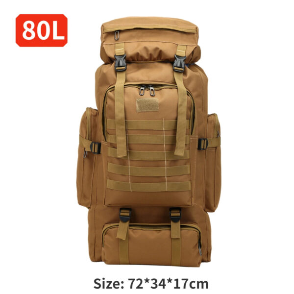 80L Tactical Backpack 600D Oxford Cloth Waterproof Trekking Fishing Hunting Bag Molle Backpack Outdoor Sport Military Rucksacks