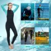 3mm Wetsuit Men and Women,Neoprene Wetsuit for Men and Women Keep Warm in Cold Water Wetsuit Women 3/2mm Womens Wetsuit Thermal Neoprene Diving Suit Windproof Surfing Suit Scuba Suit Women 3mm