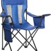 Camping Chair Large, Mesh Back, Portable Folding Chair with Cup Holder, Heavy Duty for Outdoor Events