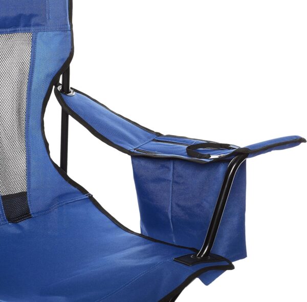 Camping Chair Large, Mesh Back, Portable Folding Chair with Cup Holder, Heavy Duty for Outdoor Events
