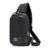 Chest bag USB charge shoulder bag men messenger bags male waterproof sling chest bag boy travel bagpack men cross body bags
