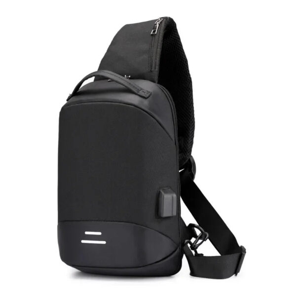 Chest bag USB charge shoulder bag men messenger bags male waterproof sling chest bag boy travel bagpack men cross body bags