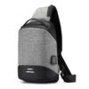 Chest bag USB charge shoulder bag men messenger bags male waterproof sling chest bag boy travel bagpack men cross body bags