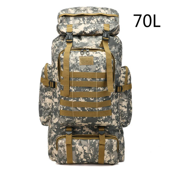 Large Capacity Waterproof Outdoor Camouflage Tactical Backpack Men 70L Military Backpack Travel Backpack for Men Hiking Bag
