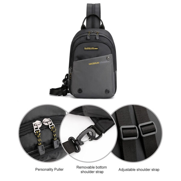 Men Crossbody Chest Bags Anti Theft Men Backpack Portable Backpacks for Hiking Fashion Male School Backpack Travel Backpack