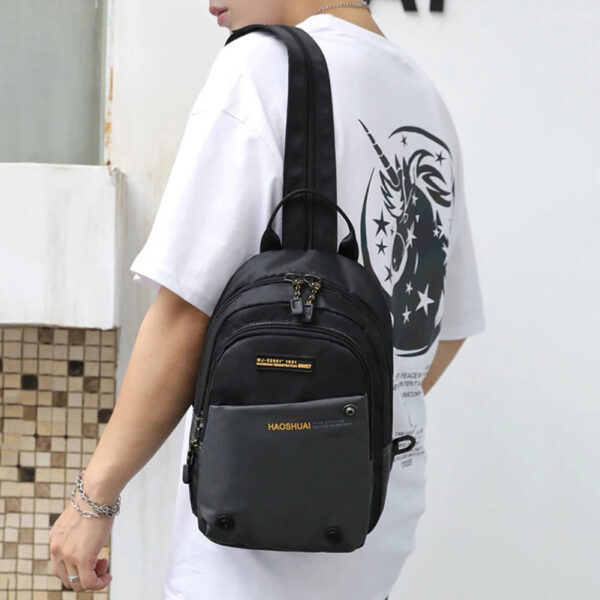 Men Crossbody Chest Bags Anti Theft Men Backpack Portable Backpacks for Hiking Fashion Male School Backpack Travel Backpack