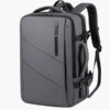Men Large Capacity Multifunctional Extensible USB Rechargeable Hand-held Bag Men Waterproof Business Travel Computer Backpack