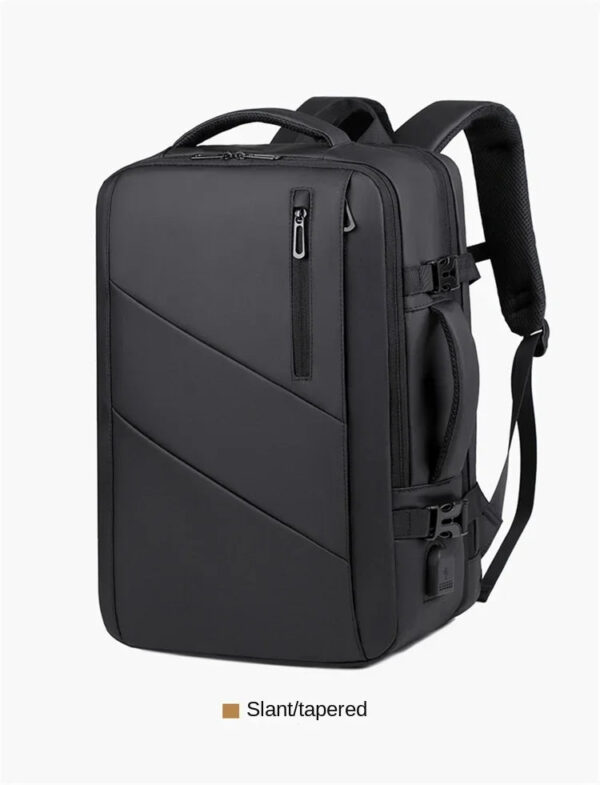 Men Large Capacity Multifunctional Extensible USB Rechargeable Hand-held Bag Men Waterproof Business Travel Computer Backpack