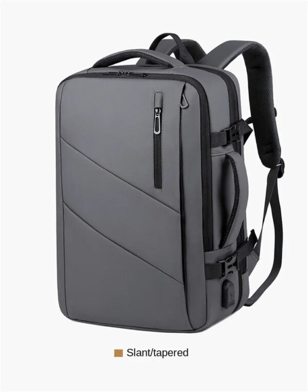Men Large Capacity Multifunctional Extensible USB Rechargeable Hand-held Bag Men Waterproof Business Travel Computer Backpack