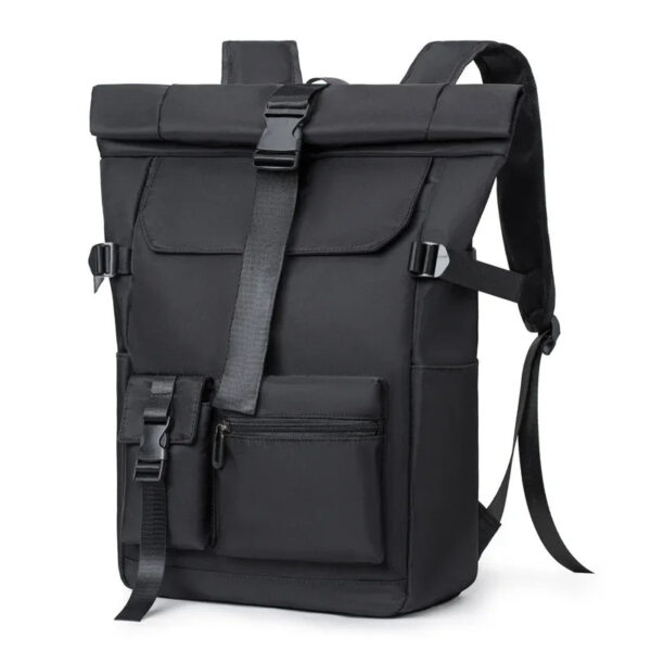School bag Men's Backpack Waterproof Rollup Backpack Women Travel Expandable USB Charging Large Capacity Laptop Bag Mochilas